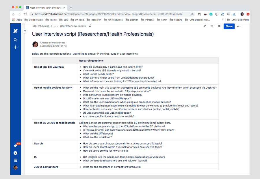 Research questions