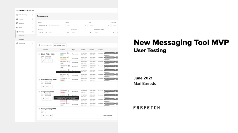 Messaging Tool User Testing 
