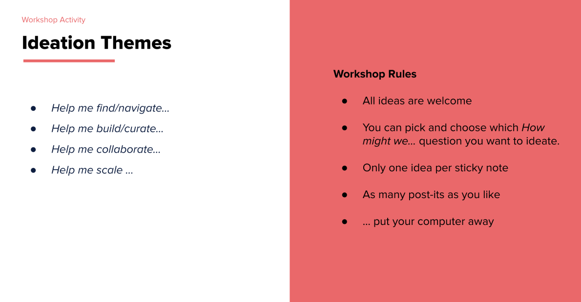 Ideation themes