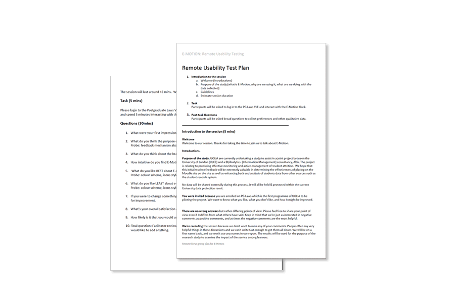 Thrive remote usability testing plan